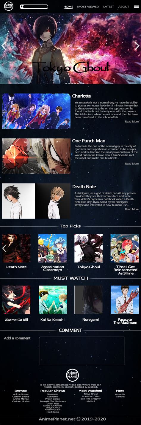 anime planet website.